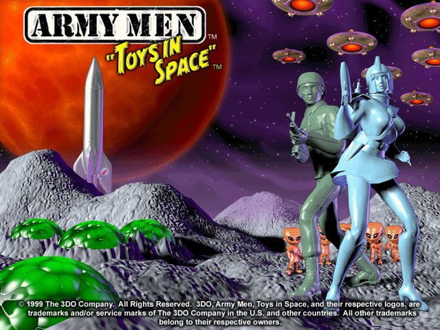 Army Men Toys in Space